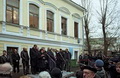 Во время торжественной церемонии открытия мемориальной доски Д.С.Лихачеву в Москве, на здании редакции. 22 ноября 2006 года