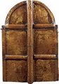 Царские врата. 1330–1350-е годы. Новгород. Дерево, красная медь; золотая наводка. ГРМ