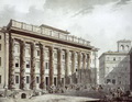Жан Франсуа Тома де Томон. Вид храма Адриана в Риме (Римская таможня). 1788. Перо, кисть, акварель