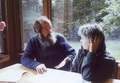 Александр и Наталья Солженицыны за работой. Вермонт. 1980-е годы