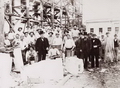 Ю.С.Нечаев-Мальцов, И.И.Рерберг, Р.И.Клейн и И.В.Цветаев на строительстве музея. 2 августа 1901