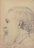 Н.П.Огарев. Рисунок Н.А.Герцен. 1859