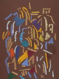 Сана. 1999. Цветная бумага, масляная пастель
