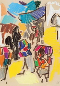 Танец цвета. 1997. Бумага, пастель
