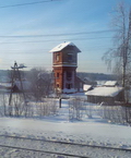Водонапорная башня на станции Вандыш Северной железной дороги. 2011