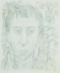 Автопортрет. 1970-е годы. Бумага, графитный карандаш