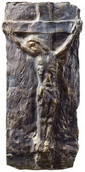Эскиз к рельефу «Смерть на Кресте» из цикла «Крестный Путь». 2004–2007. Бронза