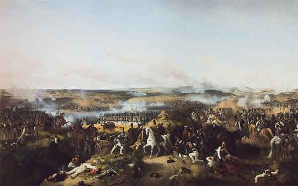 П.Хесс. Бородинское сражение 26 августа (7 сентября) 1812 года. 1843. Холст, масло
