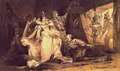 М.О.Микешин. Пленение Марины Мнишек. 1860. Бумага, сепия, белила. Частное собрание
