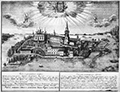 Вид Иверского монастыря с северо-западной стороны. Литография второй половины XIX века