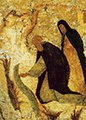 Клеймо иконы «Преподобный Сергий Радонежский, с житием». Успенский собор Московского Кремля