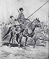 «В Пруссию!». Рисунок из издания «Великая война в образах и картинах» (Вып. I. М., 1914)