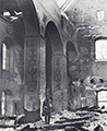 Разрушенный костел в Польше. 1915