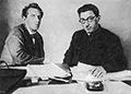 В.Э.Мейерхольд и И.Л.Сельвинский. 1929