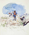 В.А.Серов. Тореодор. Андалусия. Эскиз. 1890-е годы. Бумага, акварель, графитный карандаш