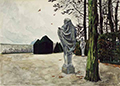 А.Н.Бенуа. Версаль. Перекресток философов зимой. 1906. Бумага, акварель, белила, графитный карандаш