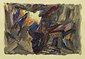 Гробница. Эскиз декорации к опере Дж.Верди «Аида». 1951. Бумага, акварель