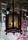 Китайский фонарик в интерьере торгового зала магазина