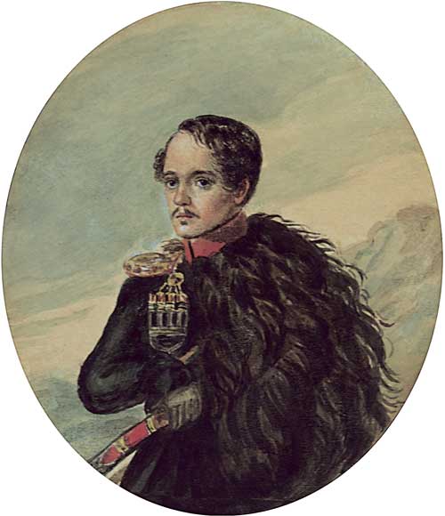 ... . 1837. , . .        -: Michel Lermontoff Russischer Officier u<nd> Dichter von ihm Selbst gemalt ( ,    ,   )
