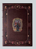 Передняя крышка переплета книги: J.K.Huysmans «Sac au dos» (Paris, 1913). Мастер переплета Г.Левицкий