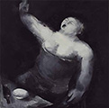 С.Никритин. Пьющая женщина. 1927. Холст, масло. Государственный музей современного искусства, Салоники