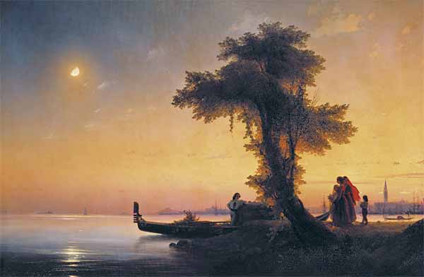 И.К.Айвазовский. Вид на залив около Венеции. 1841. Холст, масло. ГМЗ «Петергоф»
