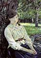 Девушка, освещенная солнцем. 1888. Холст, масло. ГТГ. Фрагмент