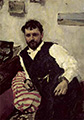 Портрет К.А.Коровина. 1891. Холст, масло. ГТГ. Фрагмент