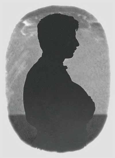 Силуэт С.Н.Дурылина. Фотограф неизвестен. Июнь 1912 года. Николаевка. Фонд фотодокументов МА МДМД
