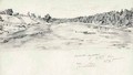 Нижняя Сухона. Слева — боны, заграждения. Рисунок Дм. Голубкова. 6 июля 1966 года