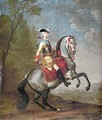 Г.Х.Гроот. Портрет великого князя Петра Федоровича на коне. Около 1742 года. Холст, масло. ГТГ
