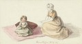 В.А.Жуковский. Александра с матерью. Июль 1843 года. Акварель(*)