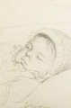 В.А.Жуковский. Портрет Александры Жуковской в возрасте двух месяцев. 4 (16) января 1843 года. Карандаш(*)