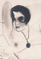 Фотография портрета В.И.Мотылевой работы Ю.П.Анненкова, сделанная в Париже. [1925]. Фрагмент*