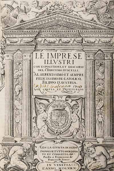      (15201566) Le imprese illustri ( ) (, 1580). .  .       Ex bibl. Galianea. 1750.          
