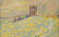 Желтые цветы. 1908. Картон, масло