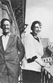 А.А. и Л.Д.Блок на балконе петербургского дома на Пряжке. 1919