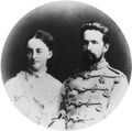 Сергей Алексеевич Лопухин и гр. Александра Павловна Баранова женихом и невестой. 1878