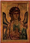 Икона «Архангел Михаил». Византия, Синай. XIII век. 105,5x75,5 см.  Хранится в алтаре базилики