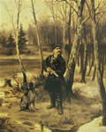 И.М.Прянишников. На тяге. 1881