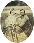 Мария Николаевна и Михаил Сергеевич Волконские. 1862—1863. Любительская фотография