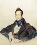 К.Брюллов. Портрет Захара Хитрово. 1832. Гуашь, карандаш