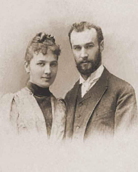 Вильгельм Болин с женой Марией Леопольдовной. Фотография 1890 года
