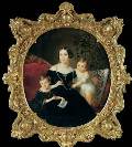 Неизвестный художник. Портрет молодой женщины с двумя детьми. 1845 [1]
