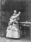 Цесаревна Мария Федоровнас сыном Николаем. Около 1870 года. Архив дворца Амалиенборг