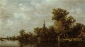Ян ван Гойен. Пейзаж с рекой. 1631. Дерево, масло. ГМИИ