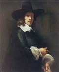Рембрандт. Портрет мужчины в высокой шляпе и перчатках. 1658–1660. Холст, масло. Национальная галерея искусств. Вашингтон