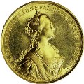 Т.Иванов. Медаль в честь коронации Екатерины II. 1762. Золото. ГЭ