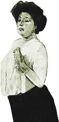 Н.Ламанова. Портрет работы в.Серова. 1911. Фрагмент