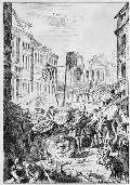 Революция в Германии. Баррикады на Александерплац в Берлине. 1848